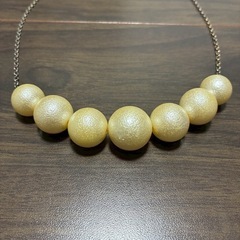 ネックレス　パール風　の画像