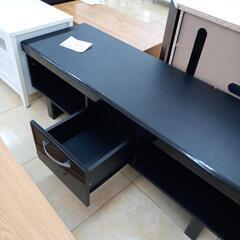 リユースのサカイ太田店★ジモティ割あり★  テレビ台 ブラック H45×D45×W137.5 クリーニング済み OJ10286の画像