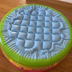 ビニールプールと浮き輪セットの画像