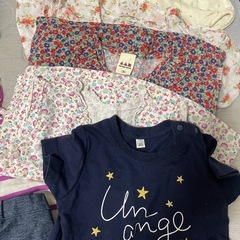 女の子　80〜90サイズ　夏服　半袖の画像