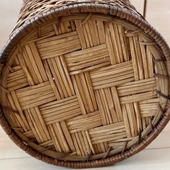観葉植物用、竹編み、カゴの画像