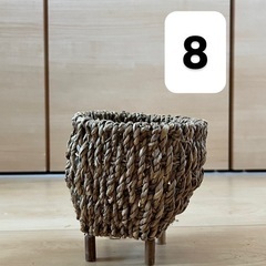 観葉植物用、竹編み、かごの画像