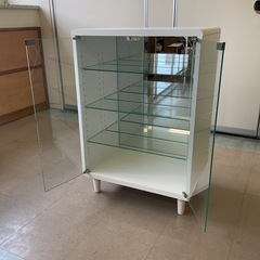 【府中市再生家具】No.280 ガラスキャビネットの画像