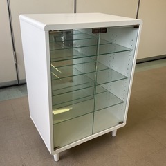 【府中市再生家具】No.280 ガラスキャビネットの画像