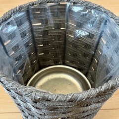 観葉植物用、竹編み、カゴの画像