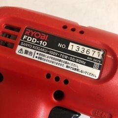 RYOBI FDD-10 ドライバードリル 動作確認済みの画像