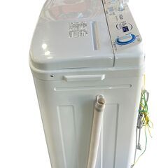 アクア 二槽式洗濯機 5.0kg AQW-N501 2023年製 ホワイト 中古の画像