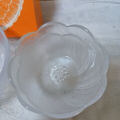 ガラス皿大中小セットの画像