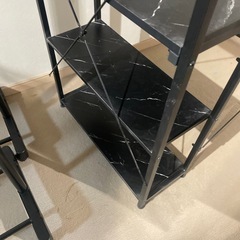 机　棚付き　黒　の画像