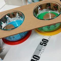 0729-070 4個セット  パイレックス ディズニー ミッキー ガラス保存容器の画像