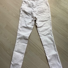 マタニティ パンツ  ストレッチスキニー 白  9号の画像