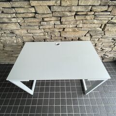 オフィスデスク 白 W100xD60xH72cm 長机 25G 北3の画像