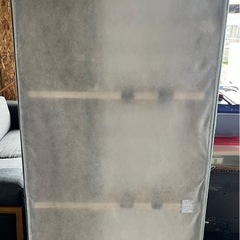 ニトリ　3人掛けカウチソファ　布貼り　スツール　クッション　ターコイズブルー　の画像