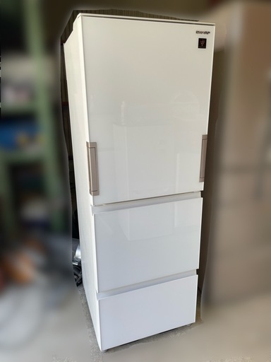 SHARP ノンフロン冷蔵庫 SJ-156E9-W2022年製 冷蔵庫：シャープ
