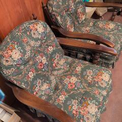 飛騨の家具　1人用ソファ✕２脚の画像