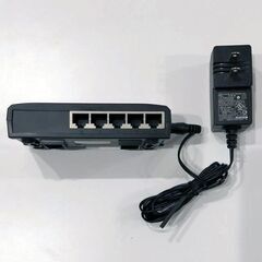 (中古)5ポートスイッチングハブ　LSW3-TX-5EPL/B（バッファロー製）の画像