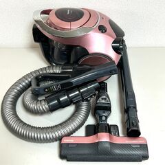 東芝 掃除機 サイクロン VC-J3000 動作確認済み ヘッドブラシのみ不動 簡易清掃済み 2014年製 LEDライト キャニスター TOSHIBA mの画像