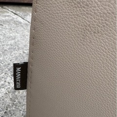 ◎ 三人掛けカウチソファ　MANAIcasa レザー　ベージュの画像