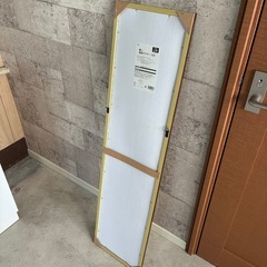 壁かけミラー　ブラウンの画像