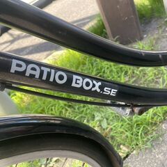 自転車　No.398　シティサイクル　ママチャリ　ブラック　26インチ　LEDライト　※チェーンカバー破損個所あり　【リサイクルショップどりーむ荒田店】の画像