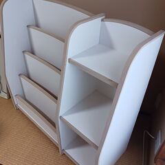 子供用本棚 H90cm×W90.5cm×D34cmの画像