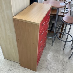 多段チェスト レッドの画像