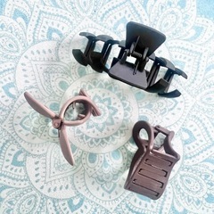 新品　韓国　ヘアクリップ　3個　おまとめの画像
