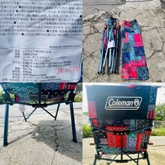 【❗️✨おしゃれデザイン✨❗️】Coleman🎨BEAMS✨コラボチェア🌟キャンプ用品🏕折りたたみ式❗️の画像