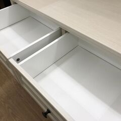 ★リユースのサカイ春日部店★KJ11087  チェスト ホワイト H67×W99×D41 クリーニング済みの画像
