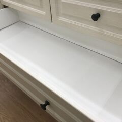 ★リユースのサカイ春日部店★KJ11087  チェスト ホワイト H67×W99×D41 クリーニング済みの画像