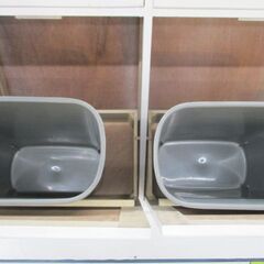 ジモティー割引🏷️【ジャングルジャングル 岸和田和泉インター店】ゴミ箱　収納ラック　ホワイト　木製　 和泉市 堺市 岸和田市 泉大津市 高石市 泉北郡熊取町の画像
