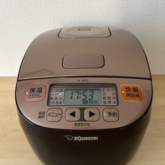 象印 炊飯器 3合炊き　付属品電源コード付きの画像
