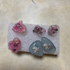 シーグラスピアスの画像