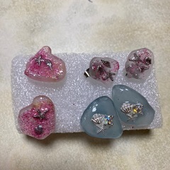 シーグラスピアスの画像