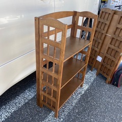折りたたみ シェルフ 棚 2点ありの画像