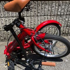 【中古雑貨】自転車　折り畳み自転車　THREE STONEの画像