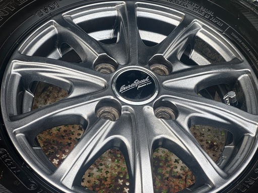 軽トラ　軽バン　145 80 R12  スタッドレスタイヤ4本　アルミホイール付き