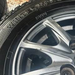 軽トラ　軽バン　145 80 R12  スタッドレスタイヤ4本　アルミホイール付きの画像