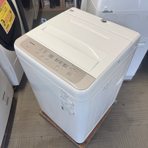 【超美品‼️】パナソニック 2020年6.0kg全自動洗濯機 楽ポイフィルター ニュアンスベージュ♪ 超美品‼️】パナソニック 2020年6.0kg全自動洗濯機 楽ポイフィルター