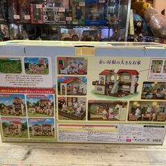 シルバニアファミリー 赤い部屋の大きなお家 人形(ショコラウサギのお父さん)付き 美中古品 の画像