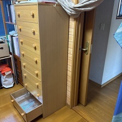 タンス　 高さ150cm 幅58cm 奥行き44cmの画像
