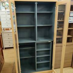 【愛品倶楽部柏店】2枚扉書棚 下段スライド棚式 ロゴス1 フレンズ BS 90スライドの画像