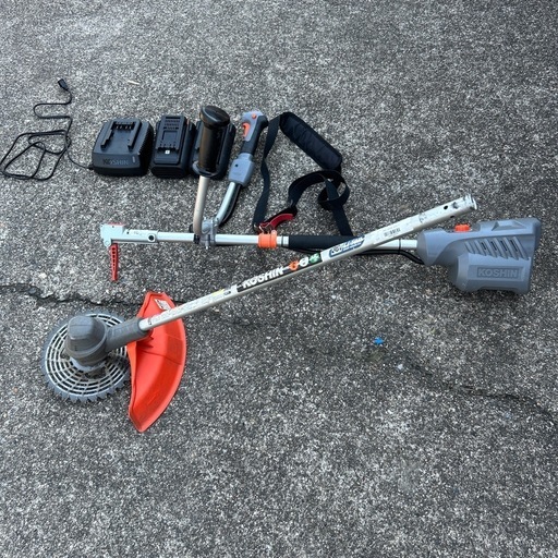 工進のスマートシリーズの36V５Ａのバッテリー2個と充電機のセット