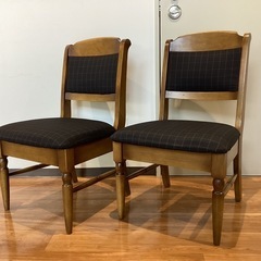 ダイニングチェア2脚セット　【町田市再生家具】　251267の画像