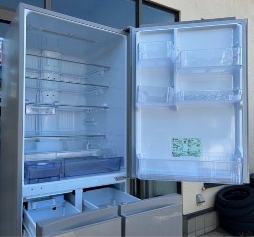 【美品】冷蔵庫　MITSUBISHI　MR-B46G-C1　2022年製　455L　ファミリー　家電　冷凍庫　自動製氷　250727+03 美品】冷蔵庫 MITSUBISHI MR-B46G-C1 2022年製 455L ファミリー 家電