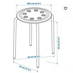 IKEA イス 1脚500円　(12個あります)の画像