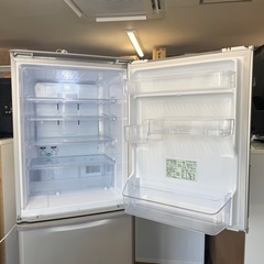 【超美品‼️】シャープ 2021年製 350Lノンフロン冷凍冷蔵庫 どっちもドア 節電モード 省エネ100% ゴールド♪の画像