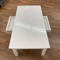 S141 ⭐ NITORI ニトリ センターテーブル ローテーブル ホワイト 幅120cm USEDの画像