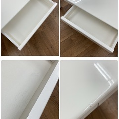 S141 ⭐ NITORI ニトリ センターテーブル ローテーブル ホワイト 幅120cm USEDの画像