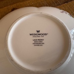 ウェッジウッド　ピオニー　お皿　Wedgwood lace peony の画像